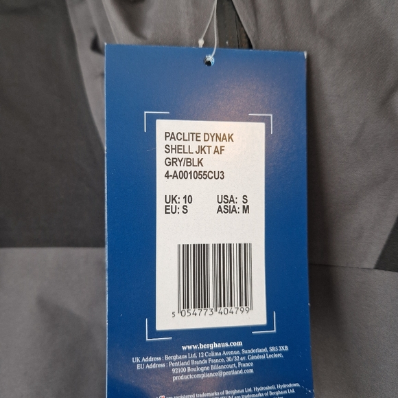Berghaus Goretex Paclite Dynak Jacket Hardshell Size 10 Walking Hiking RRP £170 - Picture 4 of 13